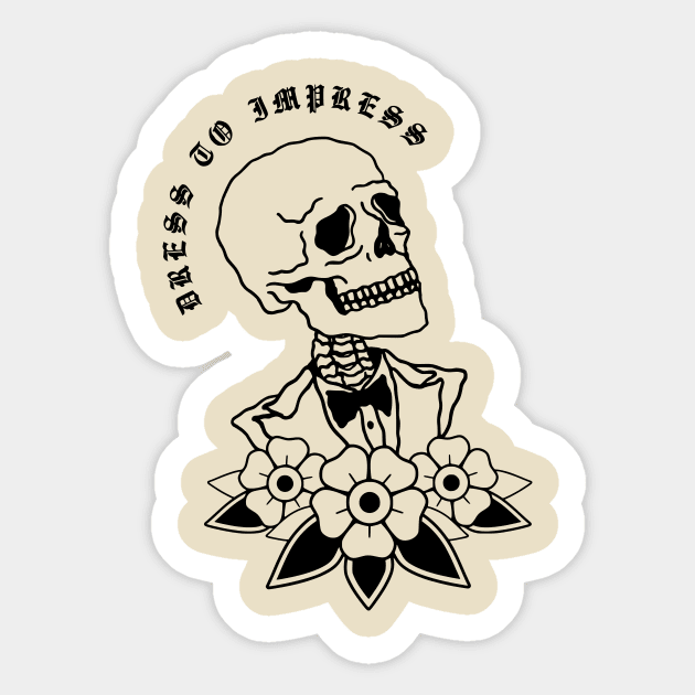 DRESS TO IMPRESS Sticker by deadfrndz